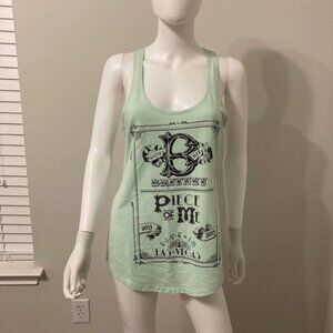 Britney Spears Mint Peace of Me Scoop Neck Tank Top Sz L